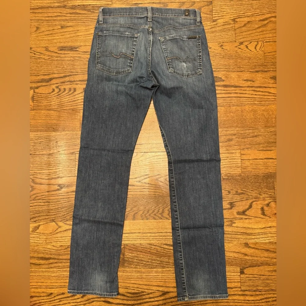7FAM Slimmy Indigo Slim Fit Jeans, Size 31